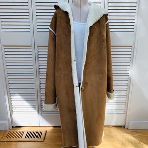🚫SOLD🚫Faux suede long coat by Ralph Lauren